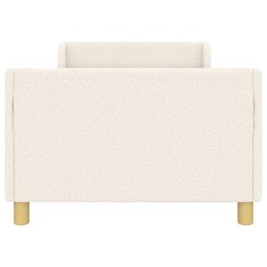 Rám postele pro děti s čelem s čelo Krémová 90 x 190 cm Bouclé - obrázek 5