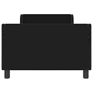 Rám postele pro děti s čelem s čelo Černá 90 x 200 cm Samet - obrázek 5