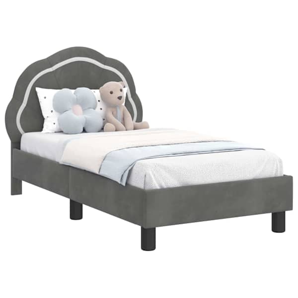 vidaXL Kuni 3-aastase voodi raam koos peatoega Tumehall 70 x 140 cm