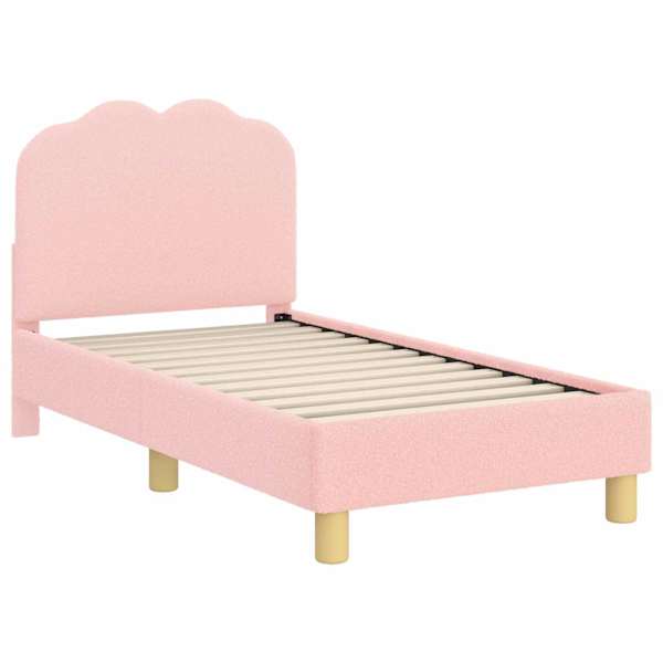 vidaXL Kuni 3-aastase voodi raam koos peatoega peaga Roosa 70 x 140 cm