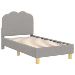vidaXL Kuni 3-aastase voodi raam koos peatoega Helehall 70 x 140 cm