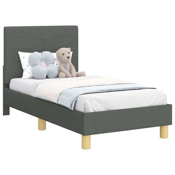 vidaXL Kuni 3-aastase voodi raam koos peatoega Tumehall 70 x 140 cm