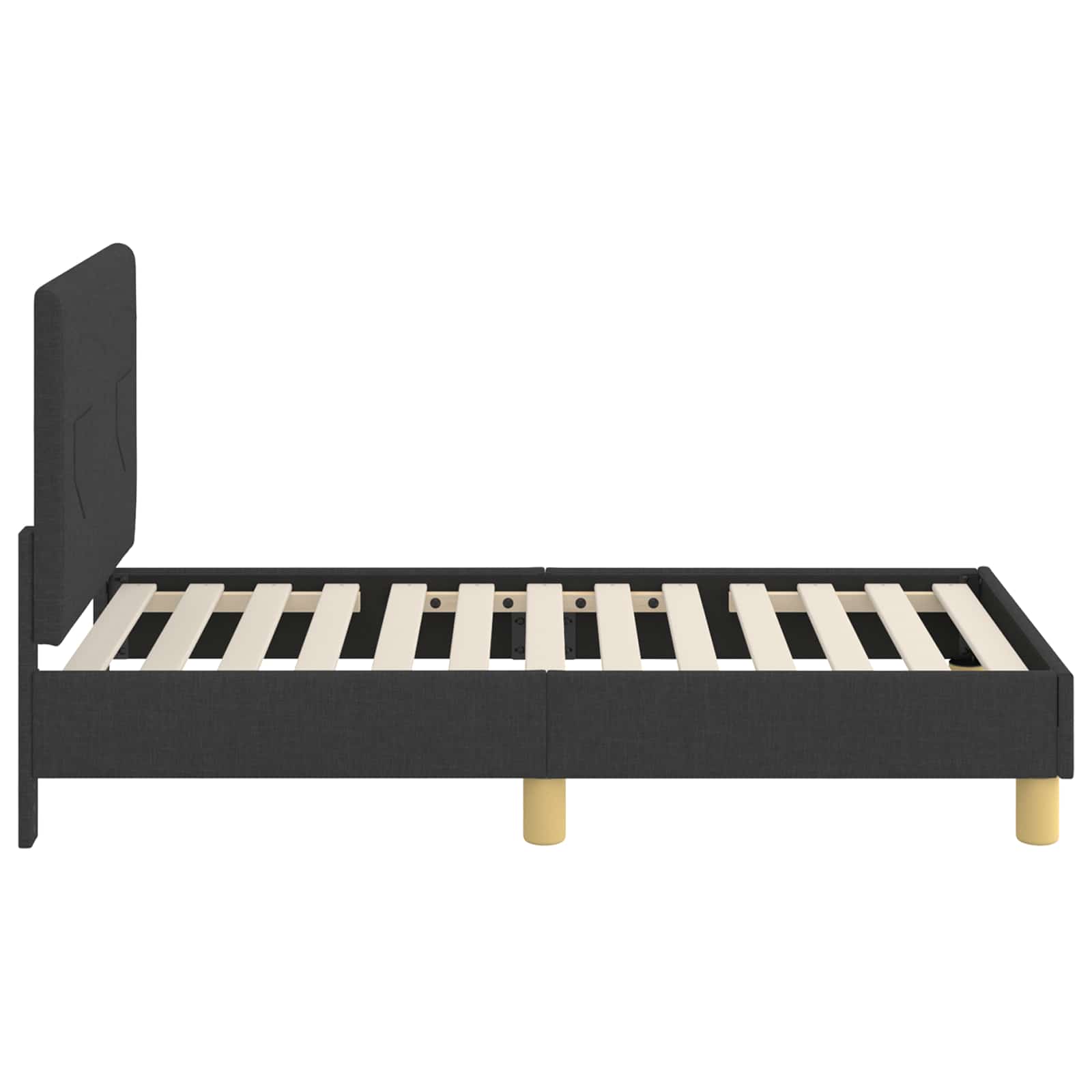 Kuni 3-aastase voodi raam koos peatoega Must 70 x 140 cm kangas 6 Kõik vajalik sinu aeda ja koju! Kuni 3-aastase voodi raam koos peatoega Must 70 x 140 cm kangas - Image 6