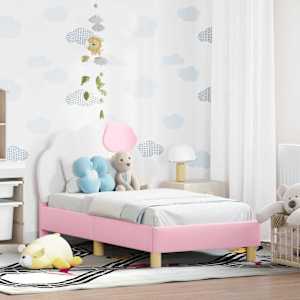 Posteljica za malčke z vzglavjem Roza 70 x 140 cm PU