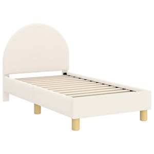 Rám postele pro batole s čelem Krémová 70 x 140 cm Ovčí látka - obrázek 4