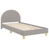vidaXL Laste voodiraam peatoega peaga Helehall 90x200 cm Boucl&eacute;
