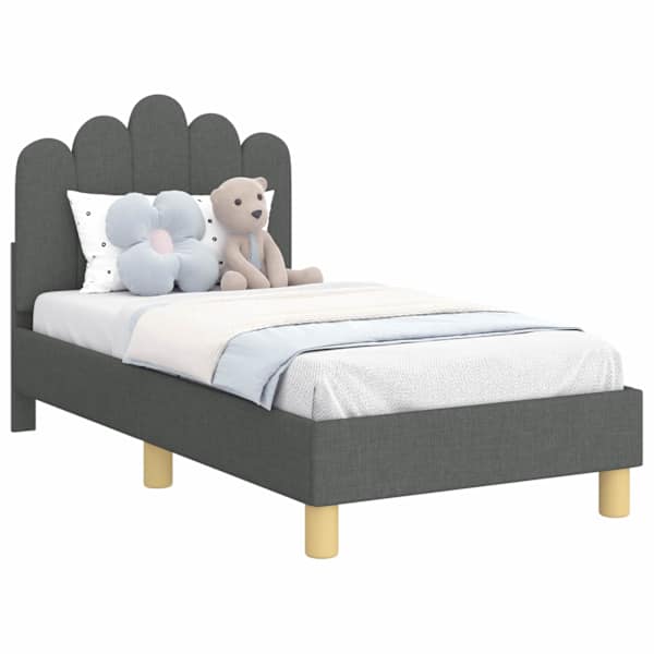 vidaXL Kuni 3-aastase voodi raam koos peatoega Tumehall 70 x 140 cm