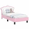 vidaXL Kuni 3-aastase voodi raam koos peatoega Roosa 70 x 140 cm PU
