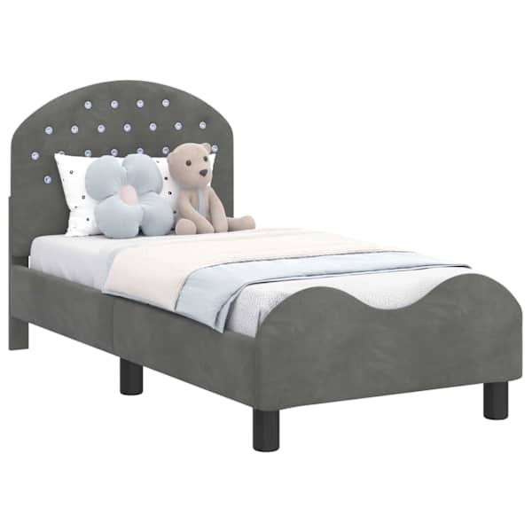 vidaXL Kuni 3-aastase voodi raam koos peatoega Tumehall 70 x 140 cm