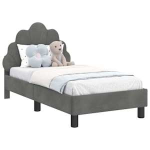 vidaXL Kuni 3-aastase voodi raam koos peatoega Tumehall 70 x 140 cm