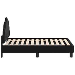 Rám postele pro batole s čelem s čelo Černá 70 x 140 cm Samet - obrázek 6