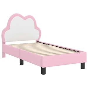 Rám postele pro batole s čelem Růžová 70 x 140 cm PU - obrázek 4