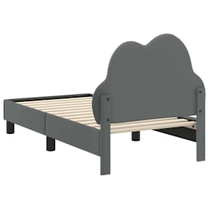 Rám postele pro batole s čelem Světle šedá 70 x 140 cm PU - obrázek 7