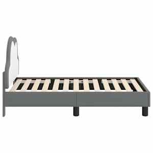 Rám postele pro batole s čelem Světle šedá 70 x 140 cm PU - obrázek 6