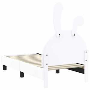 Rám postele pro batole s čelem Bílá 70 x 140 cm PU - obrázek 7