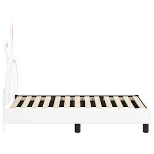 Rám postele pro batole s čelem Bílá 70 x 140 cm PU - obrázek 6