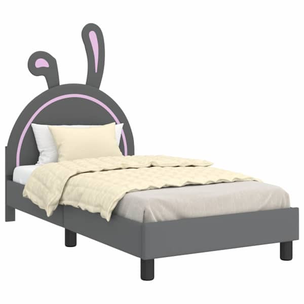 vidaXL Laste voodiraam peatoega Helehall 80 x 160 cm PU