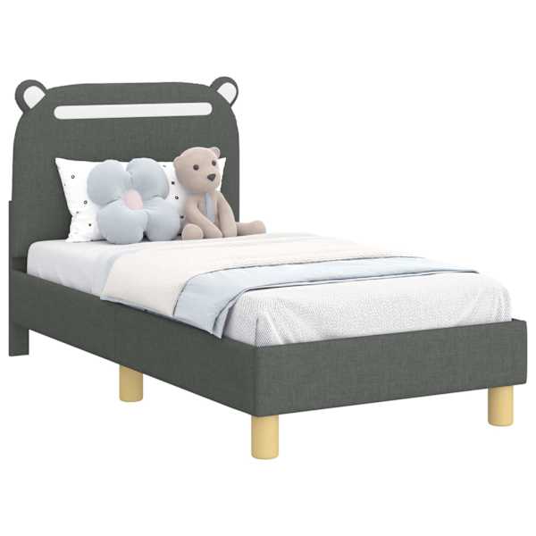 vidaXL Kuni 3-aastase voodi raam koos peatoega Tumehall 70 x 140 cm
