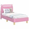 vidaXL Kuni 3-aastase voodi raam koos peatoega peaga Roosa 70 x 140 cm