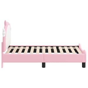 Rám postele pro batole s čelem Růžová 70 x 140 cm PU - obrázek 6