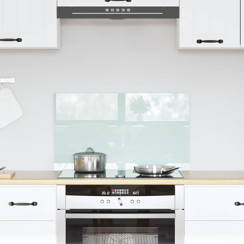 Produse bucătărie - Spate de bucătărie Alb 70 x 40 x 0.8 cm sticlă securizată