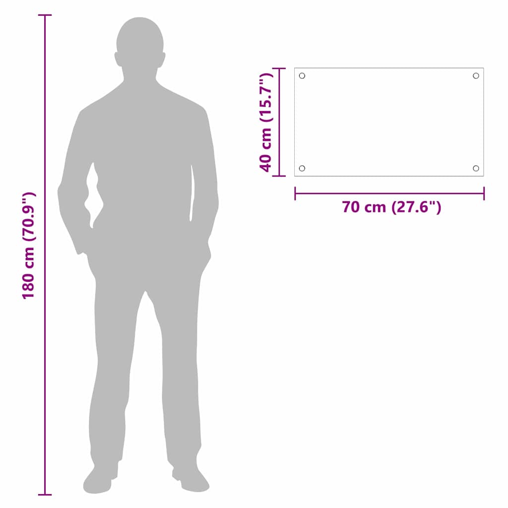 Πίσω Πάνελ Κουζίνας Λευκό 70 x 40 x 0,8 εκ σκληρυμένο γυαλί - Image 10