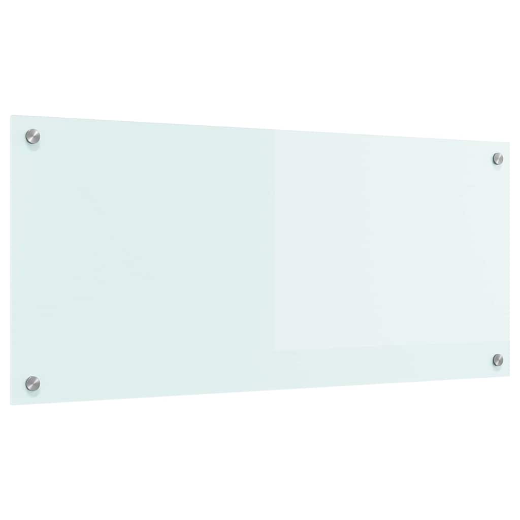 Thumbnail - vidaXL Küchenrückwand Weiß 90 x 40 x 0,8 cm Gehärtetes Glas