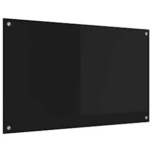 Kuchyňský obklad Černá 100 x 60 cm tvrzené sklo - obrázek 2