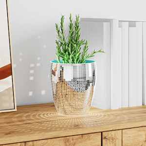 Zrcadlová mozaiková dlaždice 3 pcs Stříbrná 30 x 30 cm Sklo