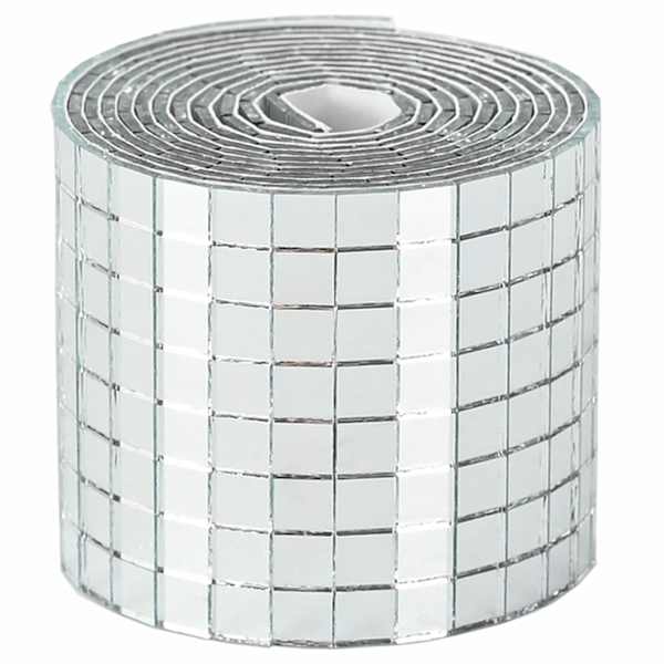 vidaXL Mosaic peegelplaat peegliga 12 tk H&otilde;bedane 100 x 4 cm Klaas