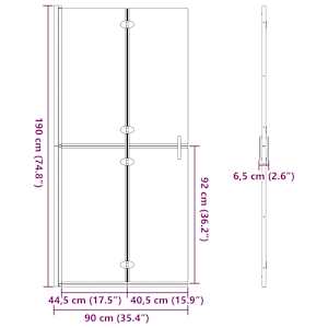 Světlá sprchová stěna Zlatá 90 x 6.5 x 190 cm - obrázek 11