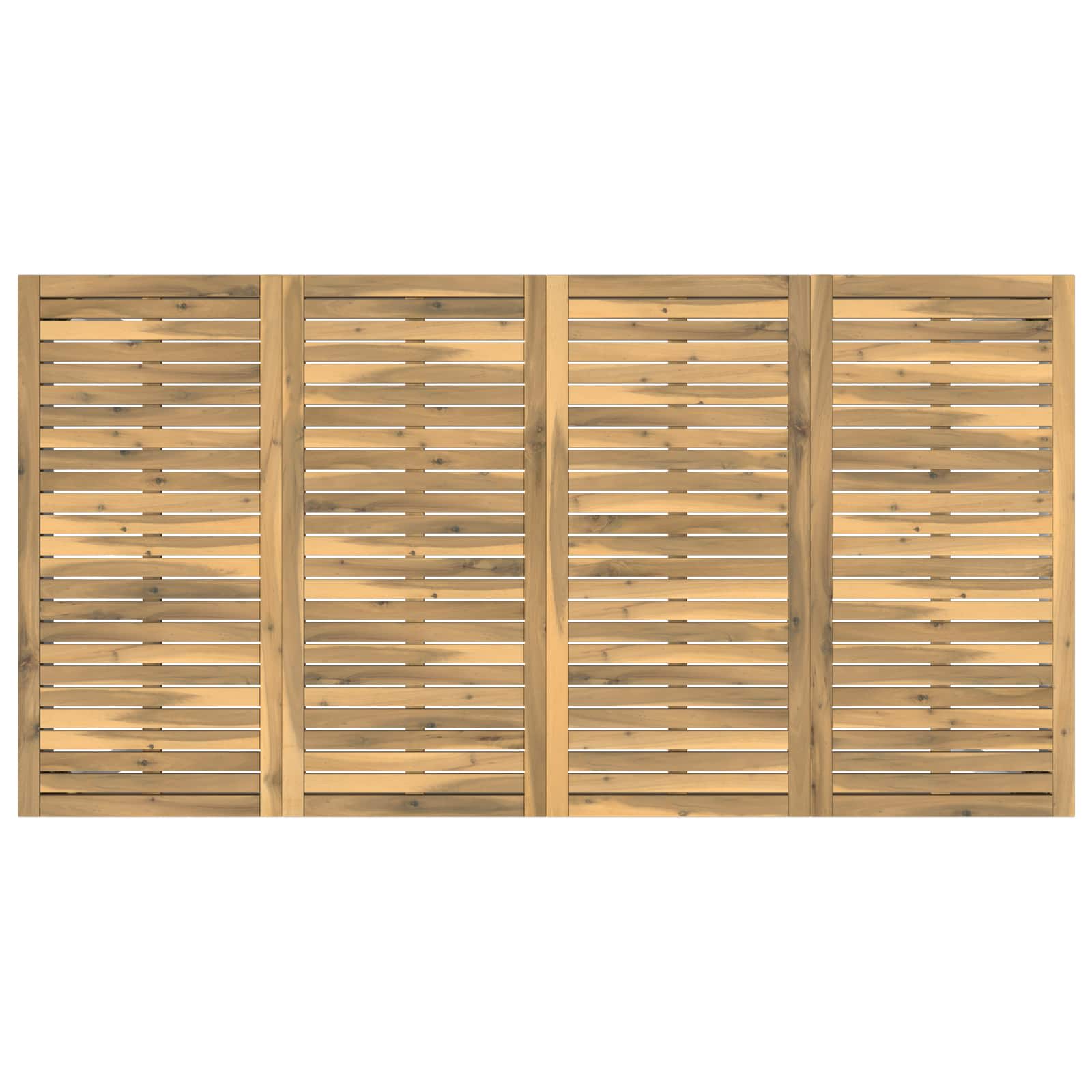 Tuindiner tafel Wit 196 x 100,5 x 75 cm Massief Acaciahout image 5