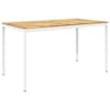 vidaXL Aia baarilaud Valge 196 x 100,5 x 105 cm Tugev akatsiapuu