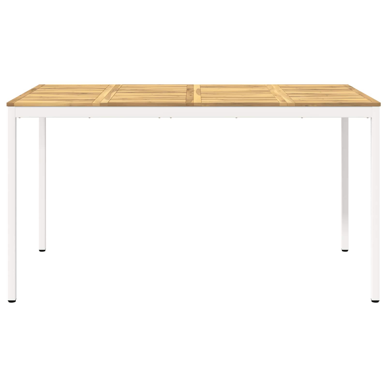 Tuinbar Tafel Wit 196 x 100,5 x 105 cm Massief Acaciahout image 3