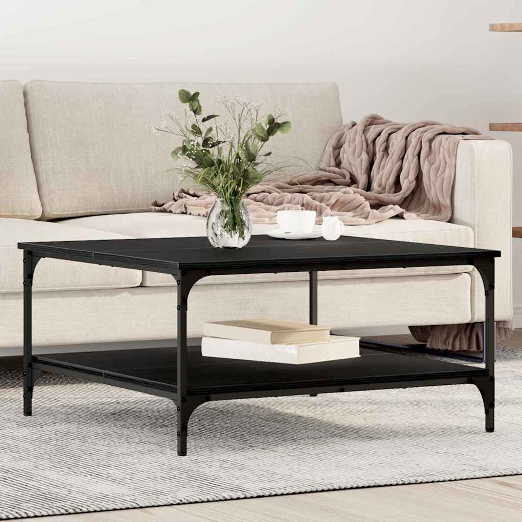vidaXL Masă de cafea Stejar negru 80 x 80 x 40 cm Lemn compozit