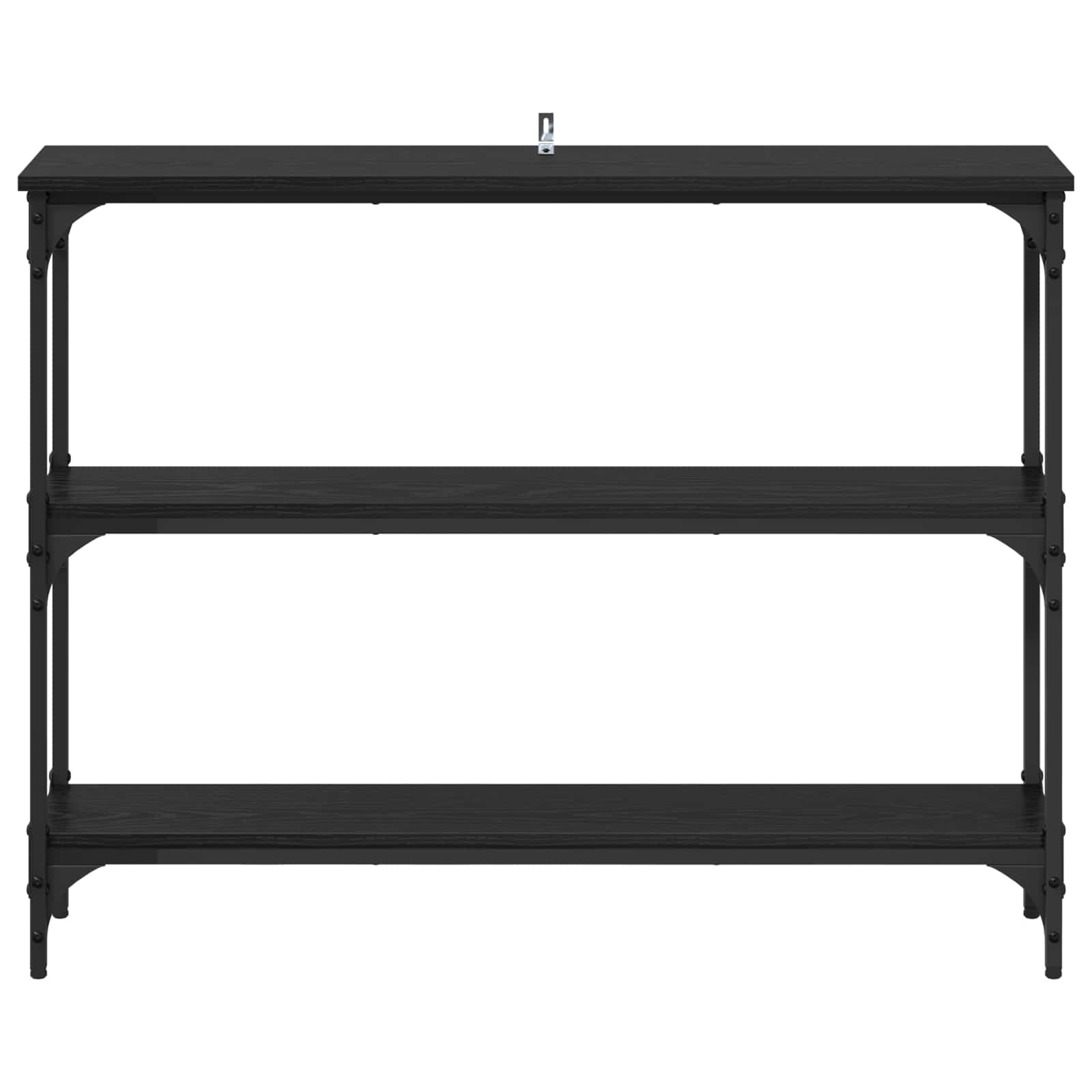 Konzolna miza Črni hrast 100 x 22,5 x 75 cm Konstruiran les - slika 5