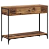 vidaXL Konsoollaud Vana puit 100 x 34.5 x 75 cm Tehispuit