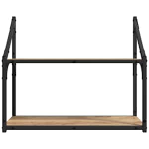 Nástěnná polička dub artisan 60 x 21 x 51 cm kompozitní dřevo - obrázek 5