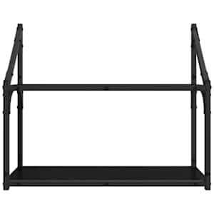 Nástěnná polička Černý dub 60 x 21 x 51 cm kompozitní dřevo - obrázek 5
