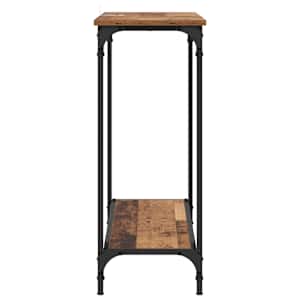Konzolový stolek s policí Staré dřevo 101 x 30.5 x 75 cm - obrázek 6