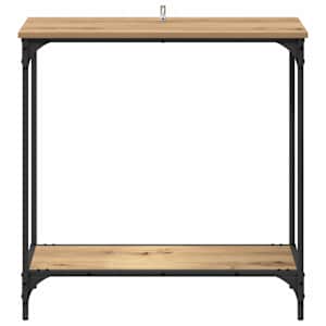 Konzolový stolek dub artisan 75 x 30.5 x 75 cm Kompozitní dřevo - obrázek 5