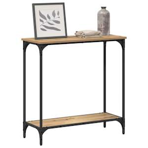Konzolový stolek dub artisan 75 x 30.5 x 75 cm Kompozitní dřevo - obrázek 3