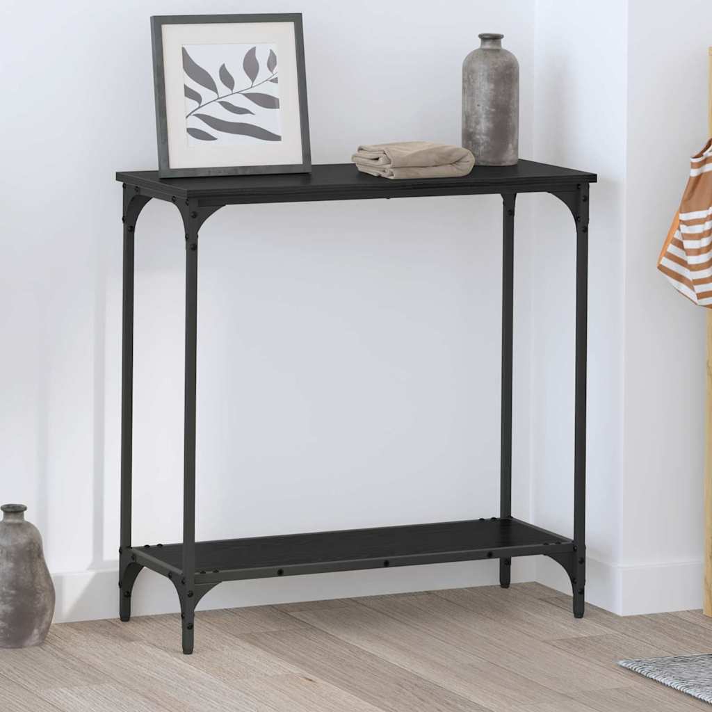 vidaXL Masă de consolă Stejar negru 75 x 30.5 x 75 cm Lemn compozit