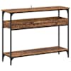vidaXL Konsoollaud Vana puit 100 x 29 x 75 cm Tehispuit