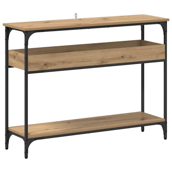 vidaXL Konsoollaud k&auml;sit&ouml;&ouml;tamm 100 x 29 x 75 cm Tehispuit
