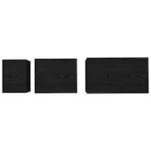 Konferenční stolek 3 pcs Černý dub Kompozitní dřevo - obrázek 8