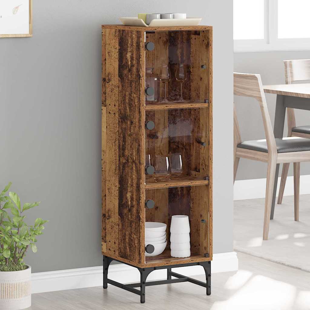 vidaXL Bufet Lemn vechi 35 x 37 x 117 cm Lemn compozit