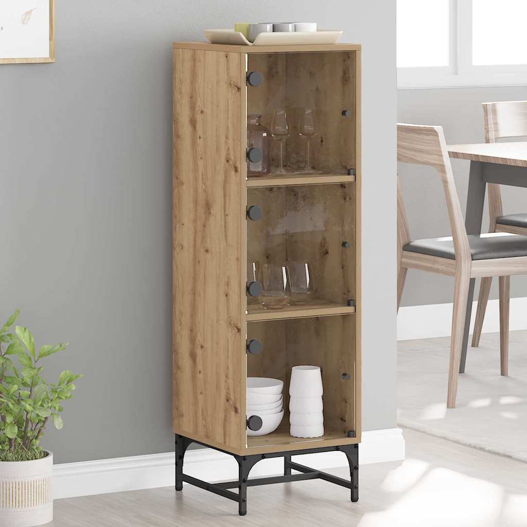 vidaXL Bufet stejar artizanal 35 x 37 x 117 cm Lemn compozit