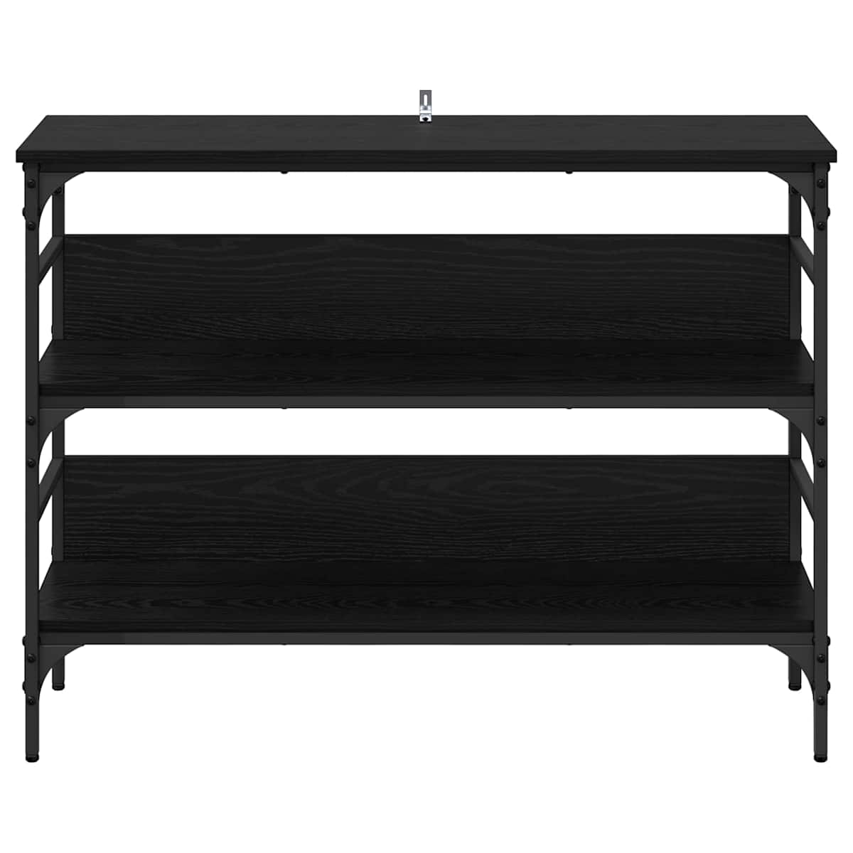 Konsolbord Sort eg 100 x 32 x 75 cm Konstrueret træ - Billede 5