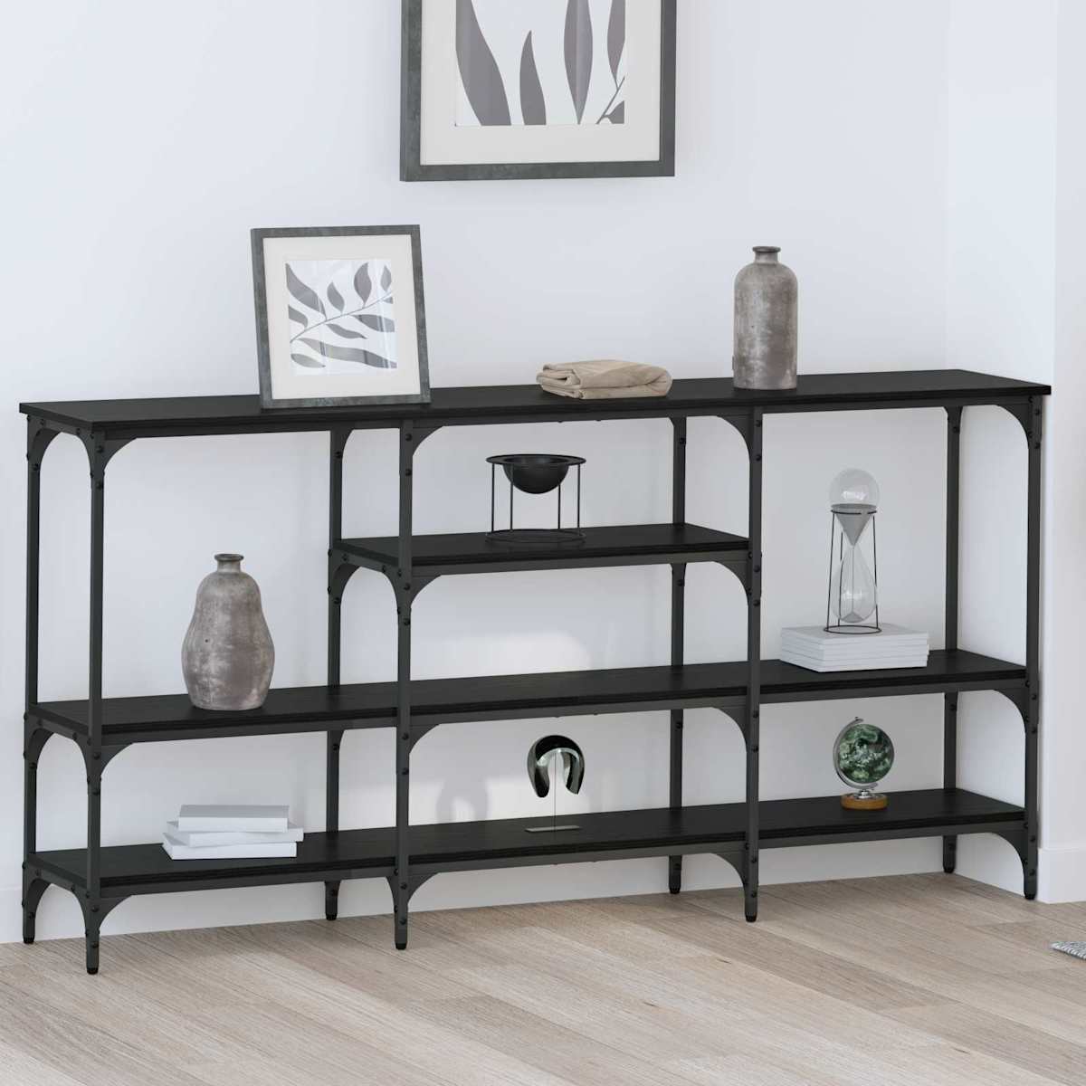 Konsolbord 160 x 29 x 80 cm Konstrueret træ